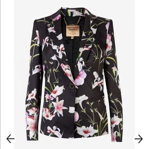 Ted Baker Mirrored Tropics Blazer, floral (Size UK1 US4)